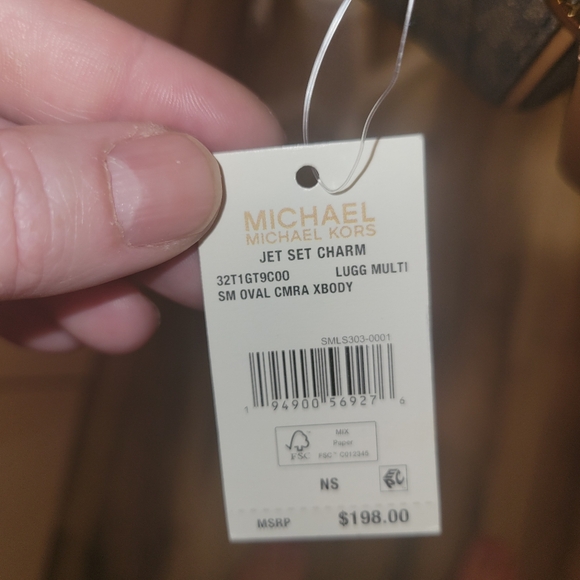 NWT Michael Kors Monogram Carmera Crossbody Bag - Picture 9 of 12